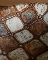 Signed Studio Pottery Tile-Pattern Bowl, France, 1960's - Lone Fox