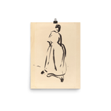 "Silhouette of a Woman" Art Print - Lone Fox
