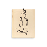 "Silhouette of a Woman" Art Print - Lone Fox