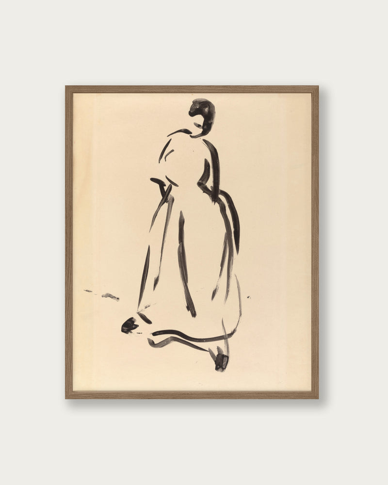 "Silhouette of a Woman" Art Print - Lone Fox