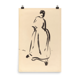 "Silhouette of a Woman" Art Print - Lone Fox