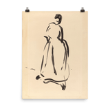 "Silhouette of a Woman" Art Print - Lone Fox