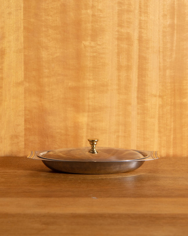 Silver & Brass Lidded Dish - Lone Fox