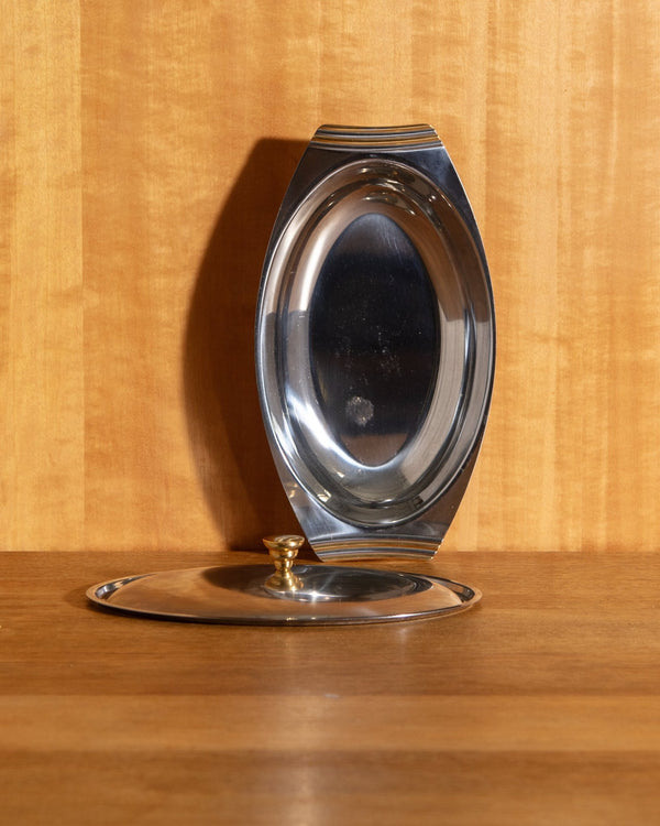 Silver & Brass Lidded Dish - Lone Fox