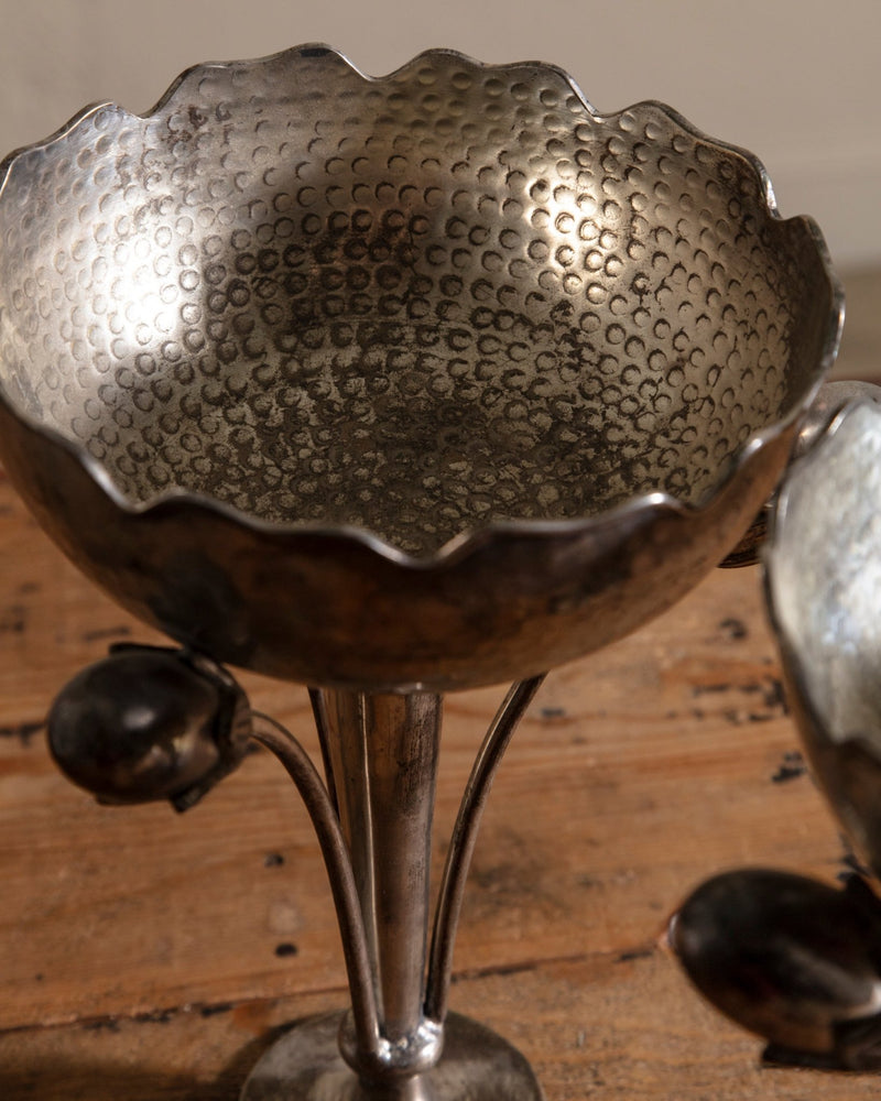 Silver Centerpiece Bowl by Biechierogra Pampaloni, Italy, Early 20th Century - Lone Fox