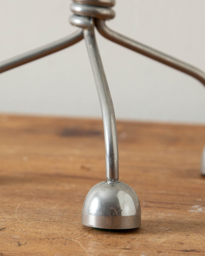 Silver Postmodern Coiled Candleholder, 1960's - Lone Fox