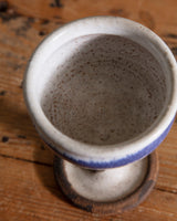 Single Cabana Striped Studio Chalice, Signed - Lone Fox