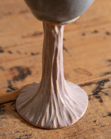 Single Pastel Studio Pottery Chalice, Signed - Lone Fox