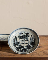 Small Blue and White Porcelain Floral Bouquet Dish - Lone Fox