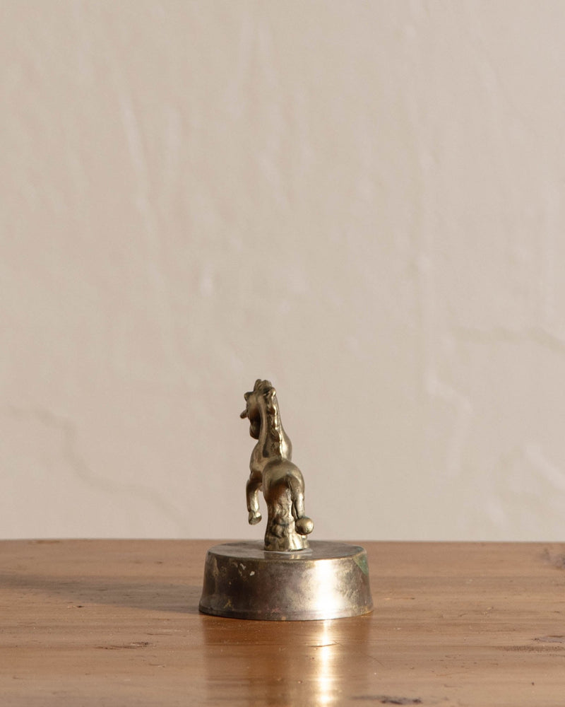 Small Brass Unicorn Statue - Lone Fox