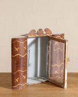 Small Handmade Glass Door Shrine Cabinet, 20th Century - Lone Fox