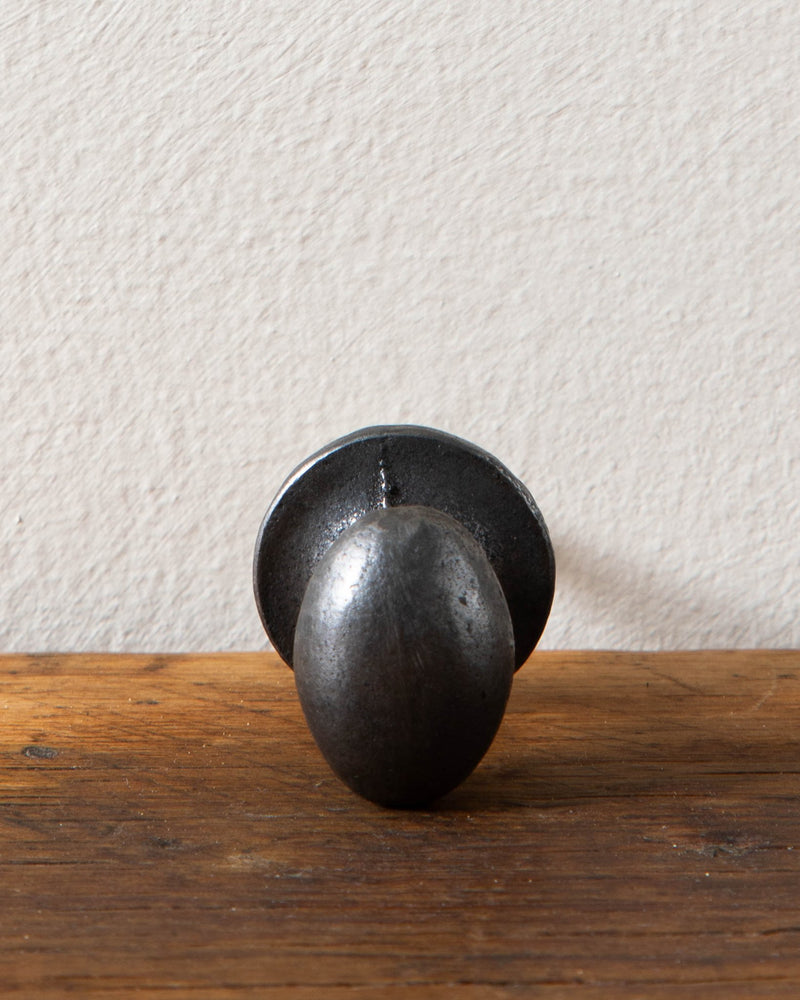 Small Oval Forged Cabinet Knob - Lone Fox