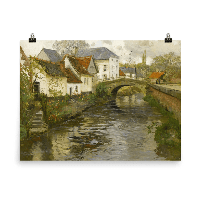 "Small town near La Panne" Art Print - Lone Fox