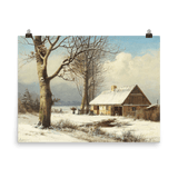 "Snowy Morning" Art Print - Lone Fox