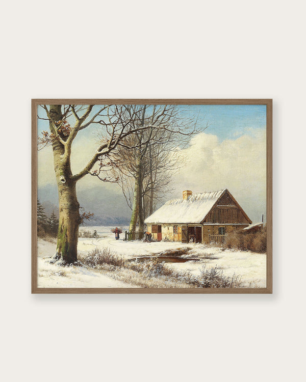 "Snowy Morning" Art Print - Lone Fox