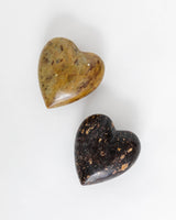 Soapstone Heart Papeweight - Lone Fox