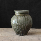 Soda Fired Celadon Vase 7-8" - Lone Fox