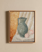 Soft Impasto Still Life of Jug & Peaches by Jay B, 1966 - Lone Fox