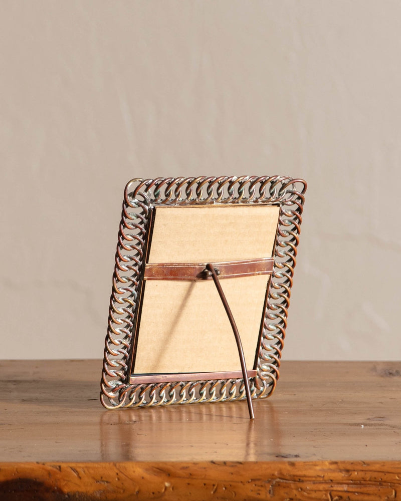 Solid Brass Chain Ring Mirror - Lone Fox