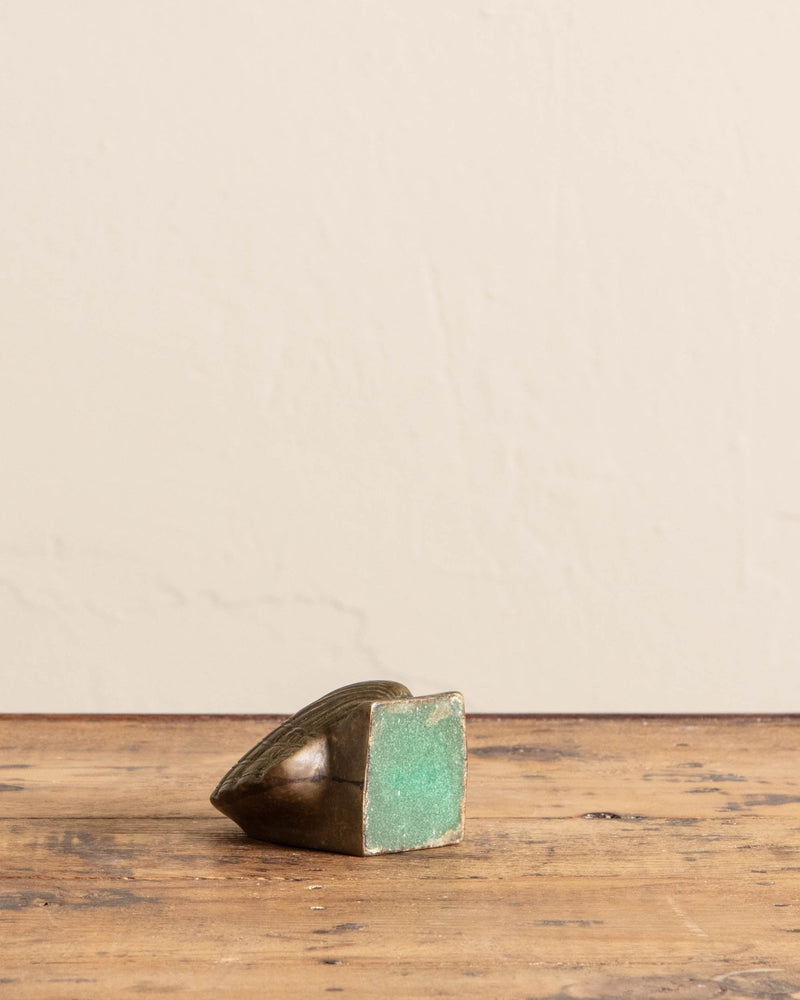 Solid Brass Sea Shell Sculpture - Lone Fox