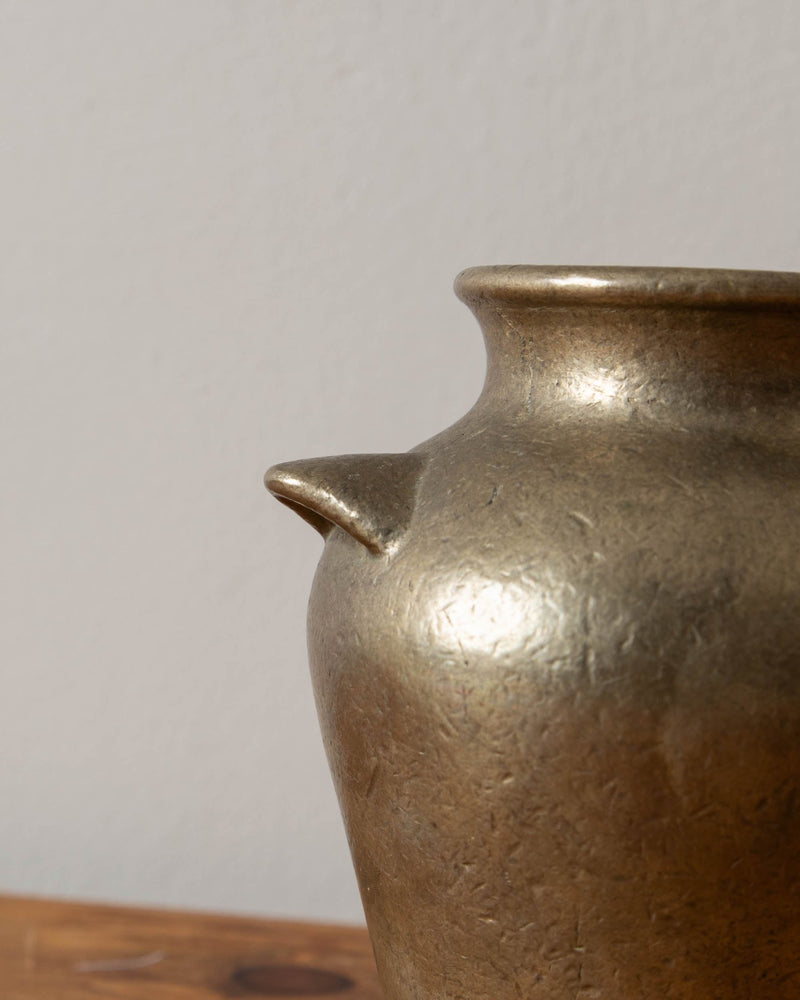 Solid Brass Vase w/ Handles - Lone Fox