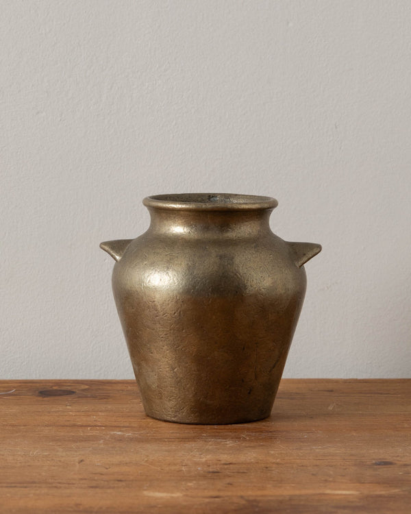 Solid Brass Vase w/ Handles - Lone Fox