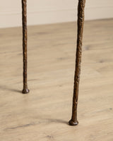 Solid Bronze Vanity Table w/ Mirror Manner of Alberto Giacometti, USA, 1960's - Lone Fox