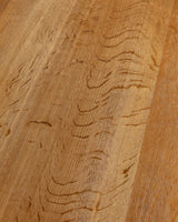 Solid Oak Notched Trestle Dining Table, France, 1960s - Lone Fox