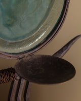 Southwestern Buffalo & Wrought Iron Candle Holder - Lone Fox