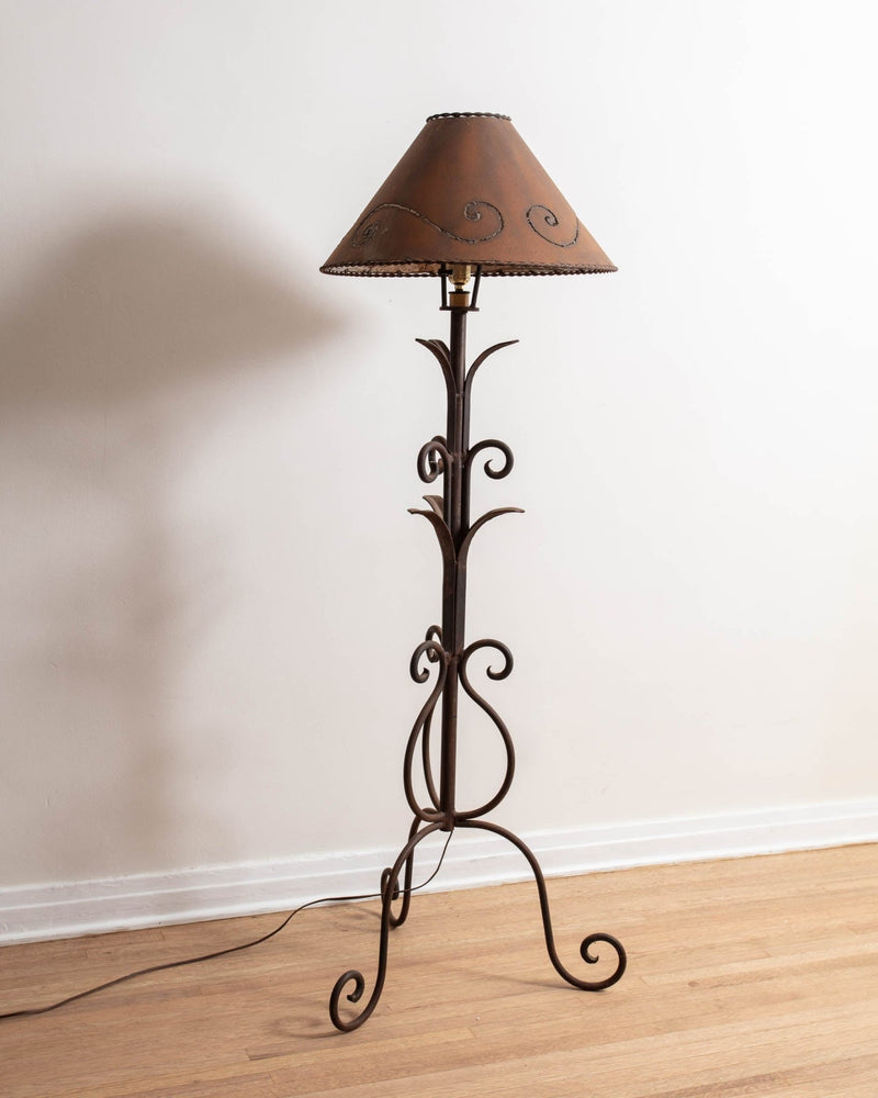 Spanish Revival Iron Floor Lamp - Lone Fox