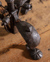 Spanish Revival Iron Tripod Base Table Lamp, 1920's - Lone Fox