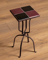 Spanish Tile & Iron Side Table, Mexico, Mid-20th Century - Lone Fox