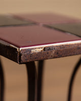Spanish Tile & Iron Side Table, Mexico, Mid-20th Century - Lone Fox