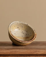 Speckled Studio Pottery Serving Bowl, Signed, 1970s - Lone Fox