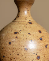 Speckled Studio Pottery Table Lamp, Signed, France, 1950s - Lone Fox