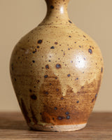 Speckled Studio Pottery Table Lamp, Signed, France, 1950s - Lone Fox