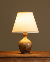 Speckled Studio Pottery Table Lamp, Signed, France, 1950s - Lone Fox