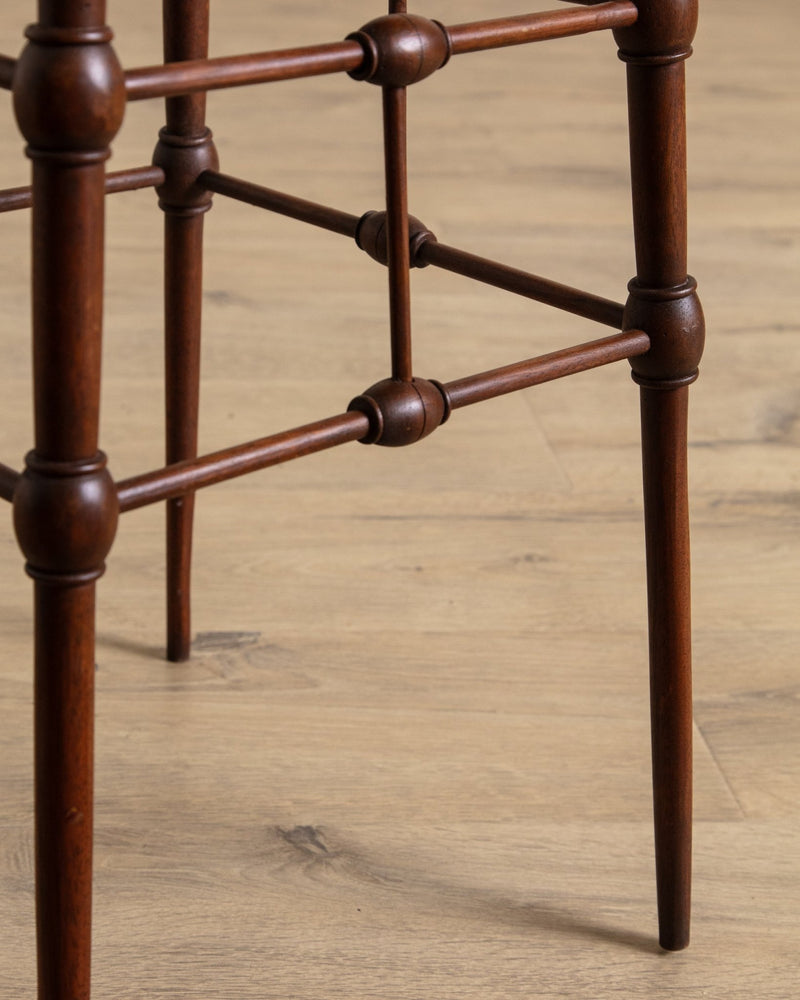 Spindle Cage Side Table in Manner of Edgar Godwin - Lone Fox