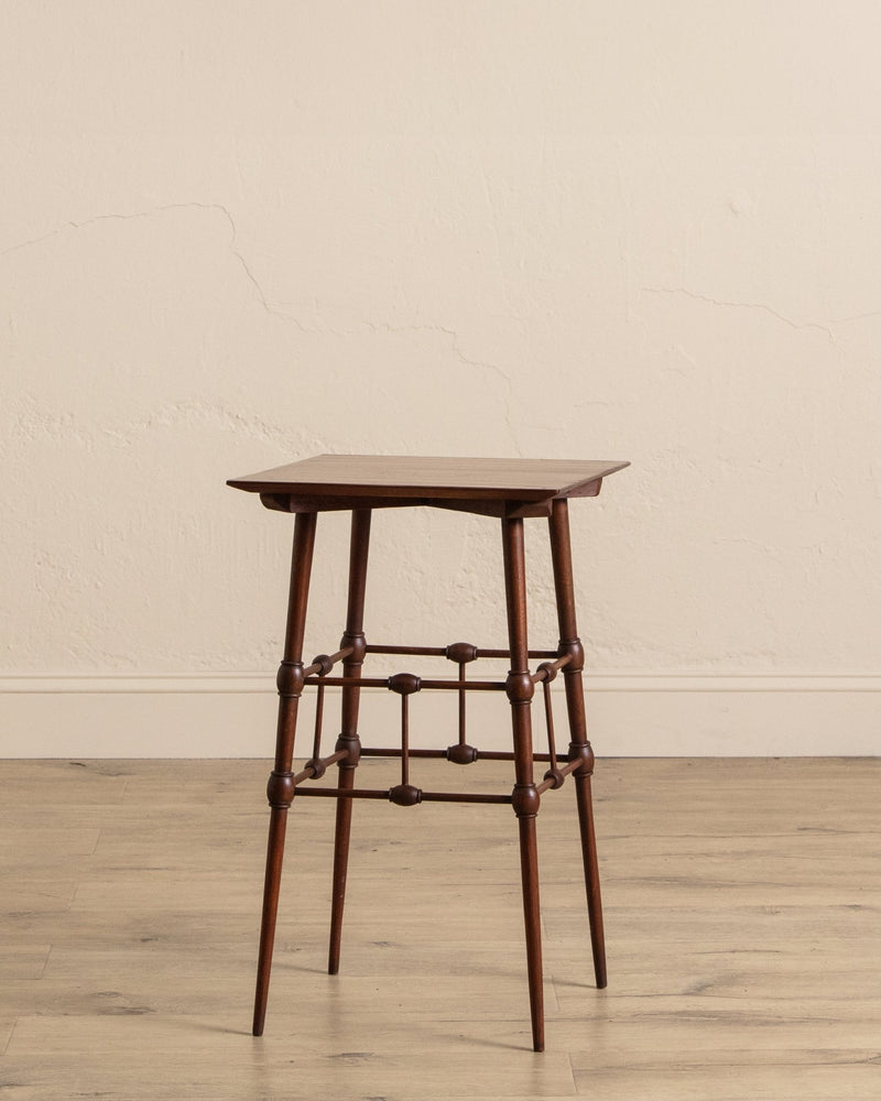 Spindle Cage Side Table in Manner of Edgar Godwin - Lone Fox