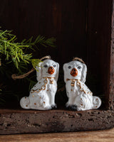 Staffordshire Ceramic Dog Ornaments (Set of 2) - Lone Fox