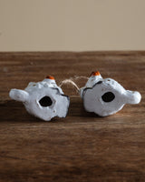 Staffordshire Ceramic Dog Ornaments (Set of 2) - Lone Fox