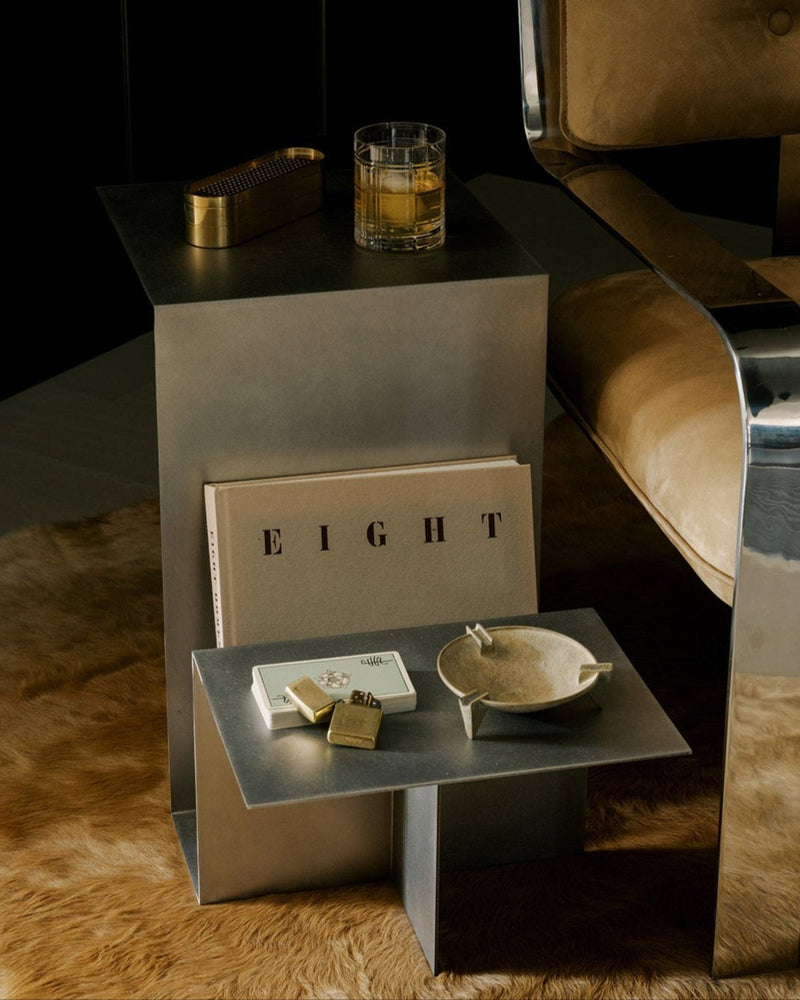 Valley Side Table - Stainless Steel