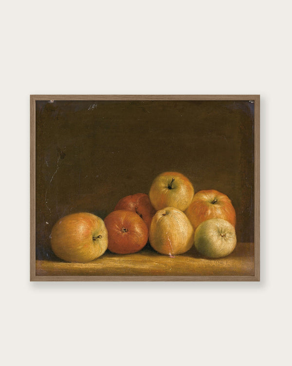 "Still life of apples" Art Print - Lone Fox