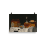 "Still Life of Bread, Butter and Cheese" Art Print - Lone Fox