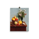 "Still Life with Flowers and Fruit" Art Print - Lone Fox