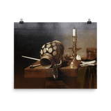 "Still life with jug and candle " Art Print - Lone Fox