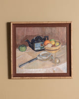 Still Life with Teapot and Fruit Bowl, European, 1950's - Lone Fox