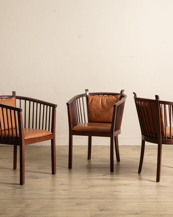 Stockholm Lounge Chairs by Mobring & Jelinek, Sweden, 1980's (3 Available) - Lone Fox