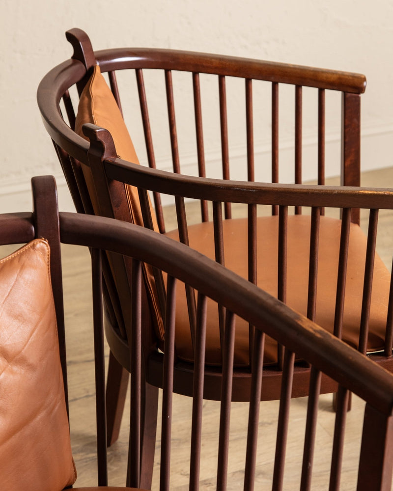 Stockholm Lounge Chairs by Mobring & Jelinek, Sweden, 1980's (3 Available) - Lone Fox