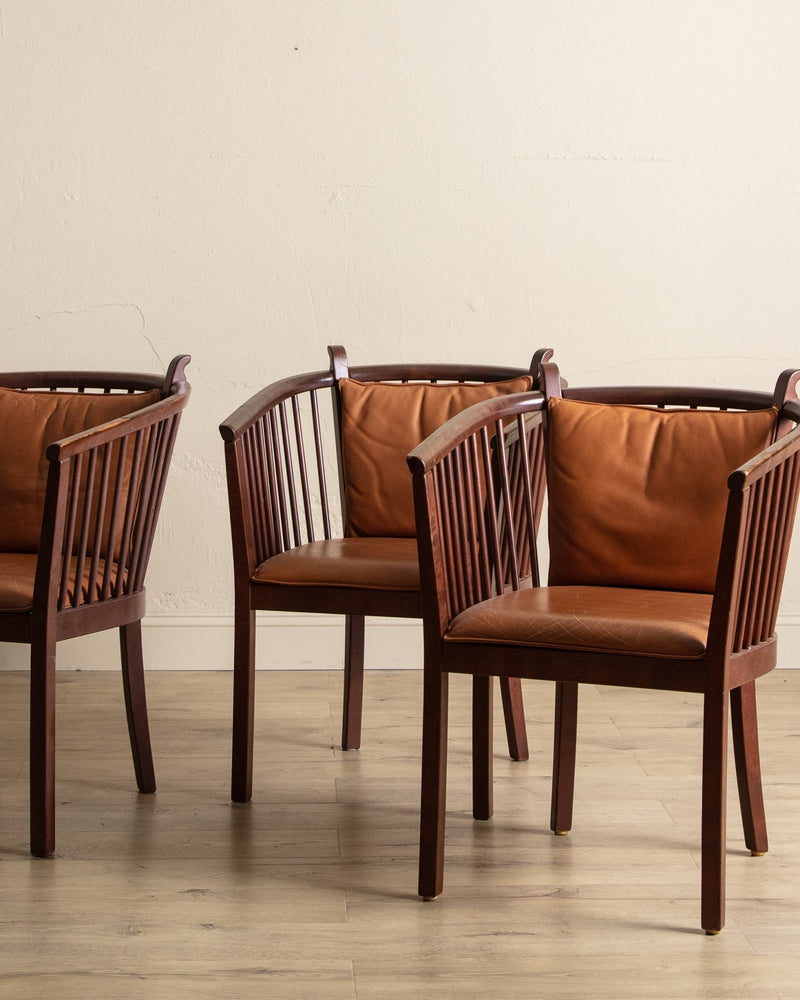 Stockholm Lounge Chairs by Mobring & Jelinek, Sweden, 1980's (3 Available) - Lone Fox